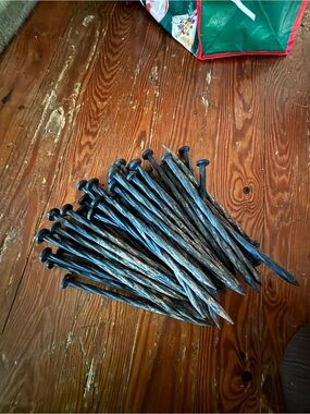 Tarp -Tent stakes  8 in. 40pcs Hard plastic Rustic Black Finish